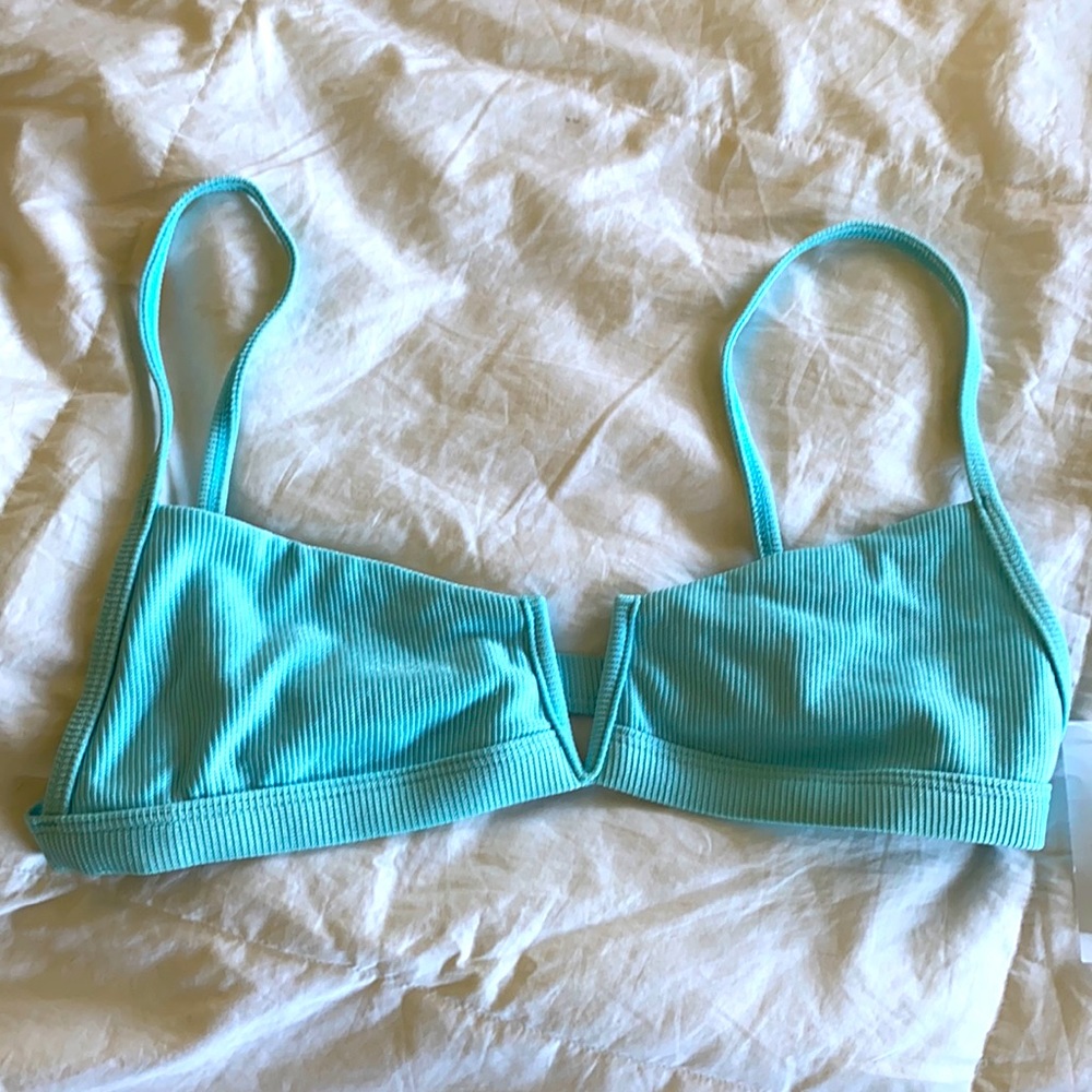Blue bikini top/PAC Sun